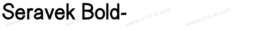 Seravek Bold字体转换